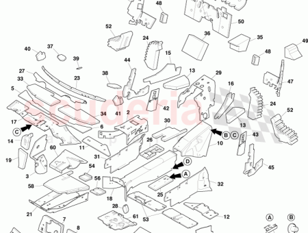 Photo of AISLAMIENTO MAMPARO SUPERIOR TRASERO CENTRAL AD33 C311K66…