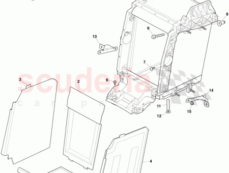 Photo of ENSAMBLAJE DEL FORRO COMPARTIMENTO PORTAOBJETOS LADO IZQUIERDO…