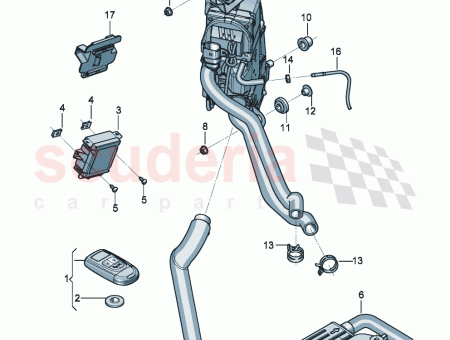 Photo of Bracket for radio remote receiver for auxiliary heater…