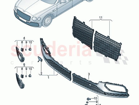 Photo of Air guide grille For vehicles with adaptive cruise…