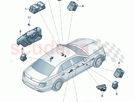 Photo of memory switch for seat adjustment D 07 09…