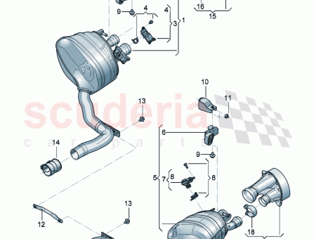 Photo of Rear silencer with exhaust flap D 03 02…