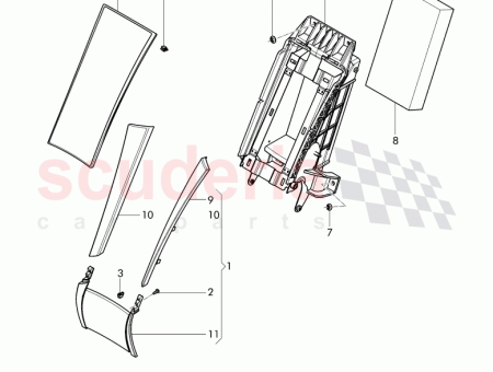Photo of PANEL TRASERO PARA EL RESPALDO 3W8 885 526…