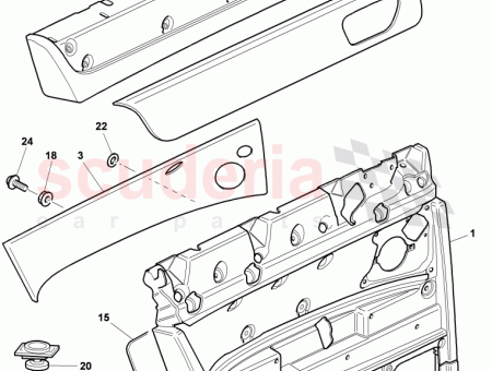 Photo of CARCASA CENTRO CHAPADA CON MARQUETER A DE BANDAS…