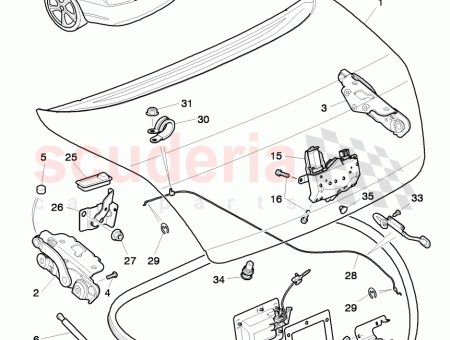 Photo of TAPA DEL MALETERO TRASERO 3W8 827 025…