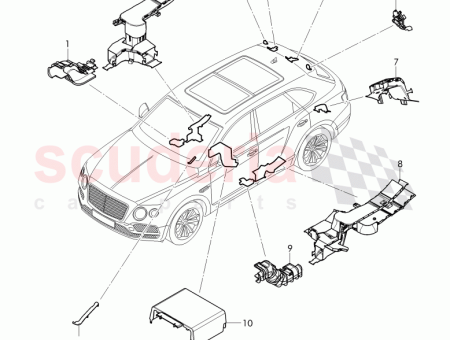 Photo of CONDUCTO DE CABLEADO SOPORTE DEL ASIENTO 4M0 971…