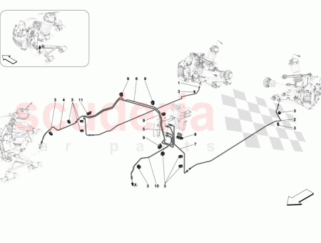 Photo of TUBO DE FRENO LATERAL IZQUIERDO DE LOS BAJOS…