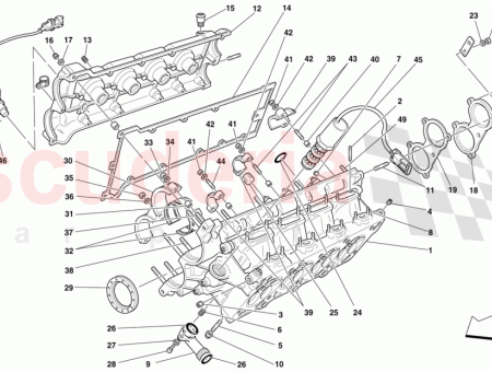 Photo of CABEZA DE LOS CILINDROS DEL LADO DERECHO COMPLETA…