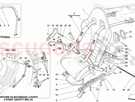 Photo of ASIENTO LATERAL DERECHO DE CARRERAS MEDIANO CUERO TELA…
