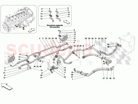 Photo of OIL RETURN PIPE FROM ENGINE TO DISCONNECTOR UNION…
