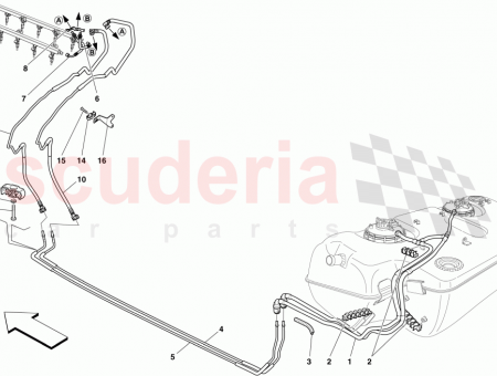 Photo of TUBO DE COMBUSTIBLE DELANTERO DERECHO…