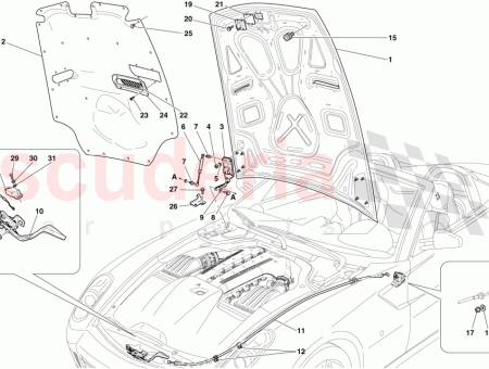 Photo of CERRADURA DE LA TAPA DEL COMPARTIMENTO DEL MOTOR…