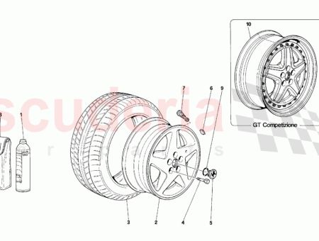 Photo of LLANTA TRASERA DE MONTAJE 10J X 18…