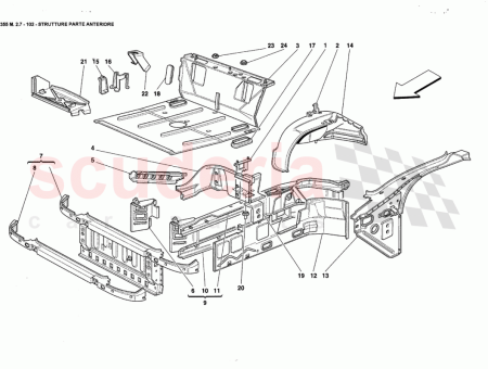 Photo of CONJUNTO DE LA ESTRUCTURA LATERAL DELANTERA IZQUIERDA…