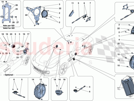 Photo of SOPORTE DE MONTAJE DEL TWEETER LATERAL IZQUIERDO COMPLETO…