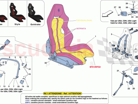 Photo of ASIENTO LATERAL IZQUIERDO DE CARRERAS COMPLETO CON GU…