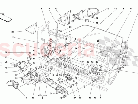 Photo of MOLDURA INTERIOR DEL ESPEJO LATERAL IZQUIERDO…