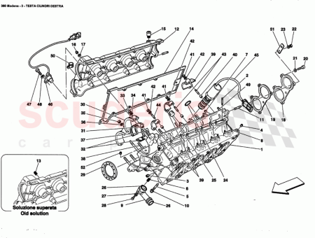 Photo of CABEZA DE LOS CILINDROS DEL LADO DERECHO COMPLETA…