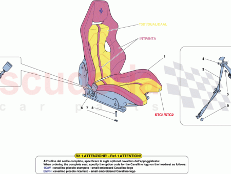 Photo of ASIENTO LATERAL IZQUIERDO DE CARRERAS COMPLETO CON GU…