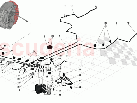 Photo of SOPORTE DEL TUBO DE FRENO DELANTERO PARA LA…