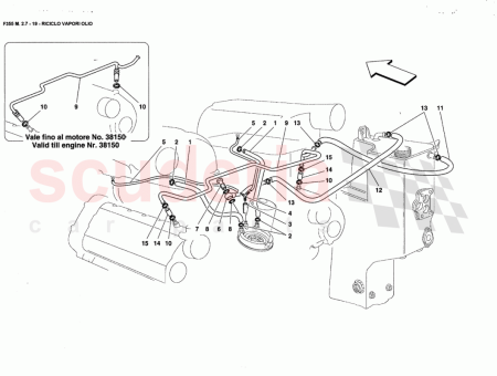 Photo of TUBO DE ESCAPE DE ACEITE LATERAL DERECHO…