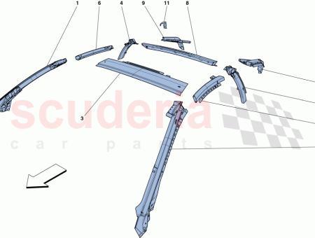 Photo of VIGA DE TECHO TRASERA DERECHA…