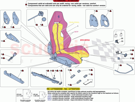 Photo of ASIENTO LATERAL IZQUIERDO DE CARRERAS COMPLETO CON GU…