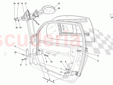 Photo of CRISTAL DE LA PUERTA LATERAL DERECHA CON ELEMENTO…