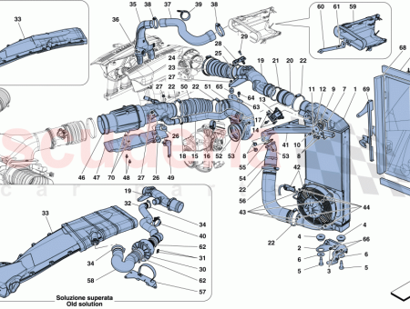 Photo of TUBO LATERAL IZQUIERDO DEL INTERCOOLER AL CUERPO DE…