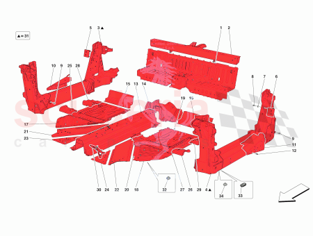 Photo of COMPL FRONTAL LH FLOOR ENDPIECE…