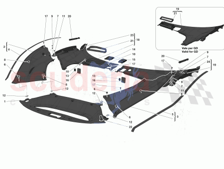 Photo of BANDEJA COMPLETA DEL LADO DERECHO DEL PARABRISAS…