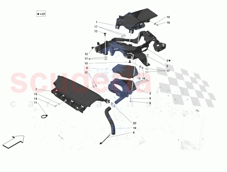 Photo of CONDUCTO DEL SPOILER TRASERO PARED INFERIOR…