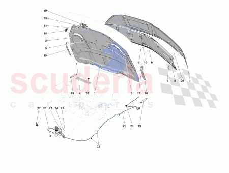 Photo of COMPL LH LATERAL ENGINE COMP LID SOUNDPROOFING PANEL…