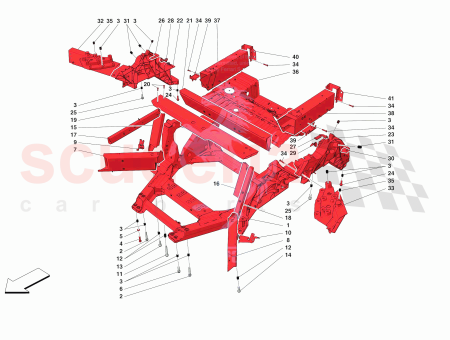 Photo of COMPL LH UPPER REAR SUSPENSION MOUNT CASTING…