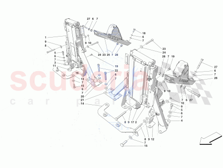 Photo of SOPORTE DELANTERO DERECHO PARA BARRA ANTIVUELCO…