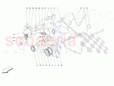 Photo of JUNTA DE LA CAJA DEL TERMOSTATO DE AGUA…