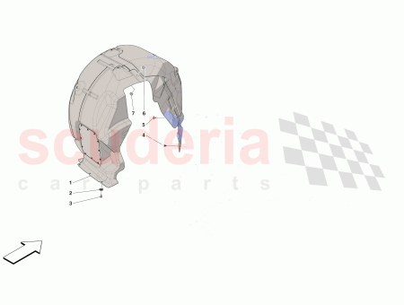 Photo of PARTE TRASERA IZQUIERDA DEL COMPARTIMENTO DE LA RUEDA…