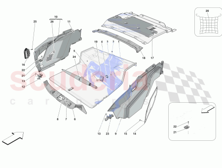 Photo of SOPORTE DE MONTAJE DEL EMBELLECEDOR DEL MALETERO LH…
