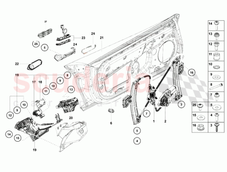 Photo of ENSAMBLAJE DEL ELEVALUNAS DE LA PUERTA DERECHA…
