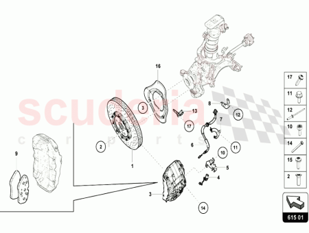 Photo of PINZA DE FRENO DELANTERA DERECHA NARANJA…