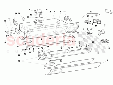 Photo of CONJUNTO DEL SALPICADERO INFERIOR DERECHO INTERFAZ AMI…