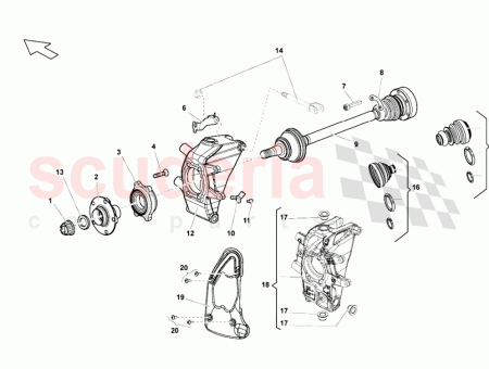 Photo of SOPORTE DE CUBO TRASERO IZQUIERDO…