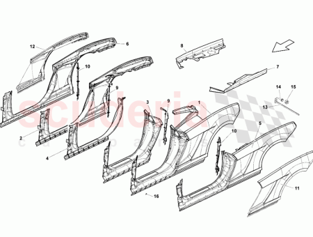 Photo of CONJUNTO DE CUBIERTA LATERAL DERECHA INCLUYE REF 8…