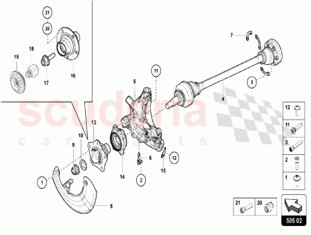 Photo of EJE DE ACCIONAMIENTO OMOQUIN TICO TRASERO IZQUIERDO P…