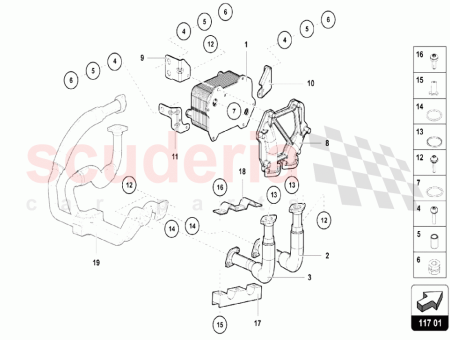 Photo of RETENEDOR PARA EL ENFRIADOR DE ACEITE…