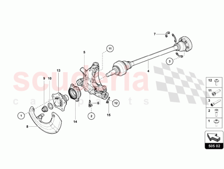 Photo of SOPORTE DE CUBO TRASERO DERECHO HASTA EL VIN…