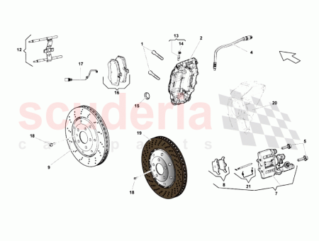 Photo of PINZA DE FRENO TRASERA IZQUIERDA FRENO CARBOCER MICO…