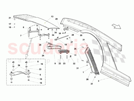 Photo of JUEGO DE REJILLAS TRASERAS DE CARBONO…