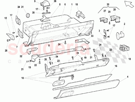 Photo of PIEZA INTERIOR DE LA TAPA DE LA GUANTERA…