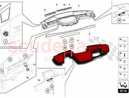 Photo of SALPICADERO INFERIOR A PARTIR DEL VIN ELA02657 TAPICER…
